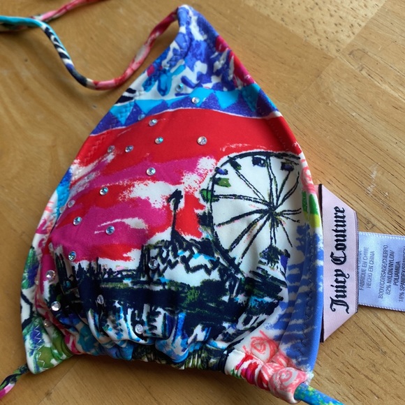 Juicy Couture swim top size M pre-owned condition - Picture 3 of 11